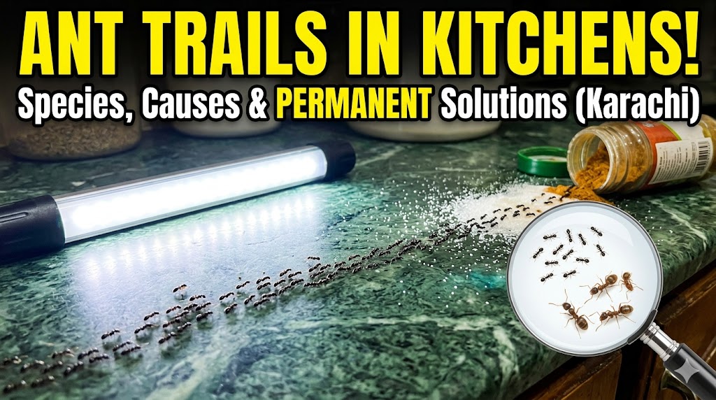 Ant Trails in Karachi Kitchens: Species, Causes, and Permanent Solutions