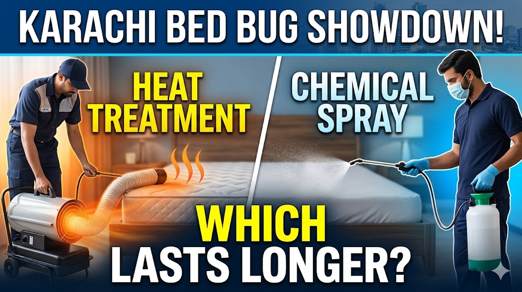 Bed Bug Treatment in Karachi: Heat Treatment vs Chemical Spray — Which Lasts Longer
