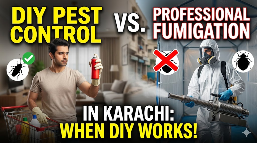 DIY Pest Control vs Professional Fumigation in Karachi: When DIY Actually Works