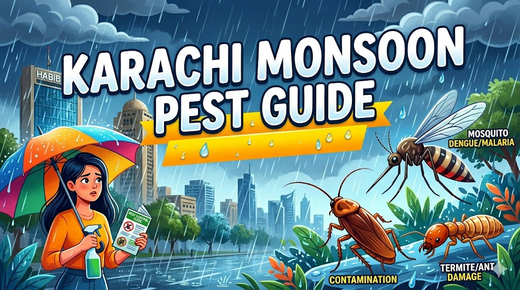 Karachi Monsoon Pest Guide: Common Pest Problems During Rainy Season and How to Prevent Them