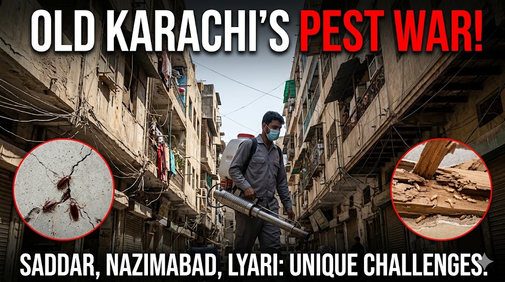 Pest Control Challenges in Old Karachi Buildings: Saddar, Nazimabad, Lyari