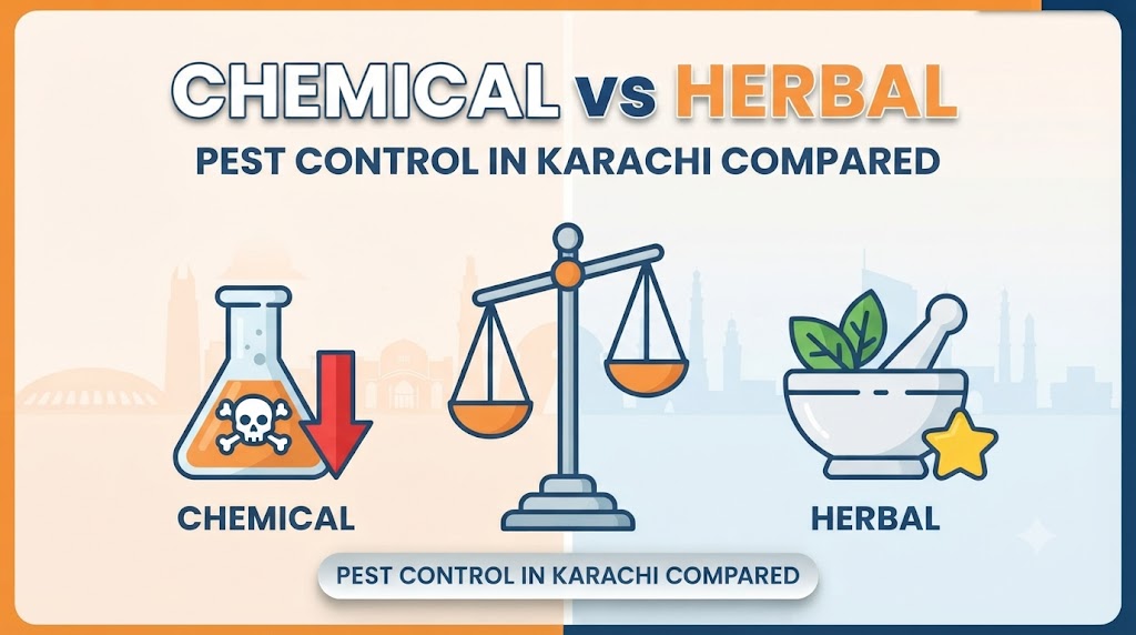 Chemical vs Herbal Pest Control in Karachi: Cost, Safety and Effectiveness Compared