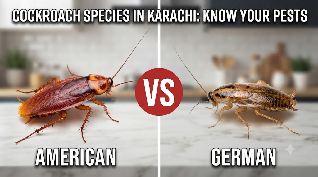 Cockroach Species in Karachi: American vs German Cockroaches and Why It Matters