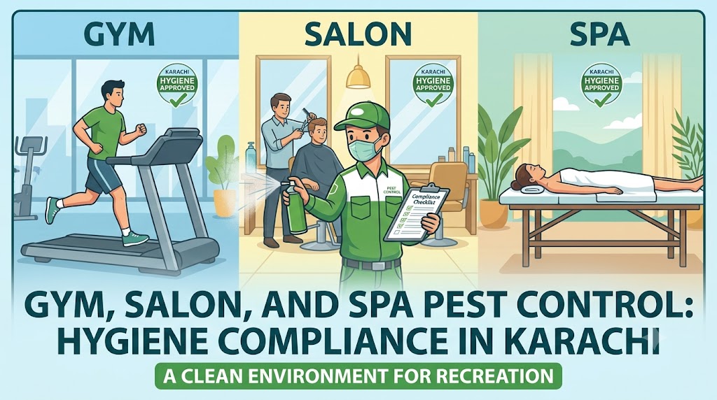 Gym, Salon and Spa Pest Control: Hygiene Compliance in Karachi