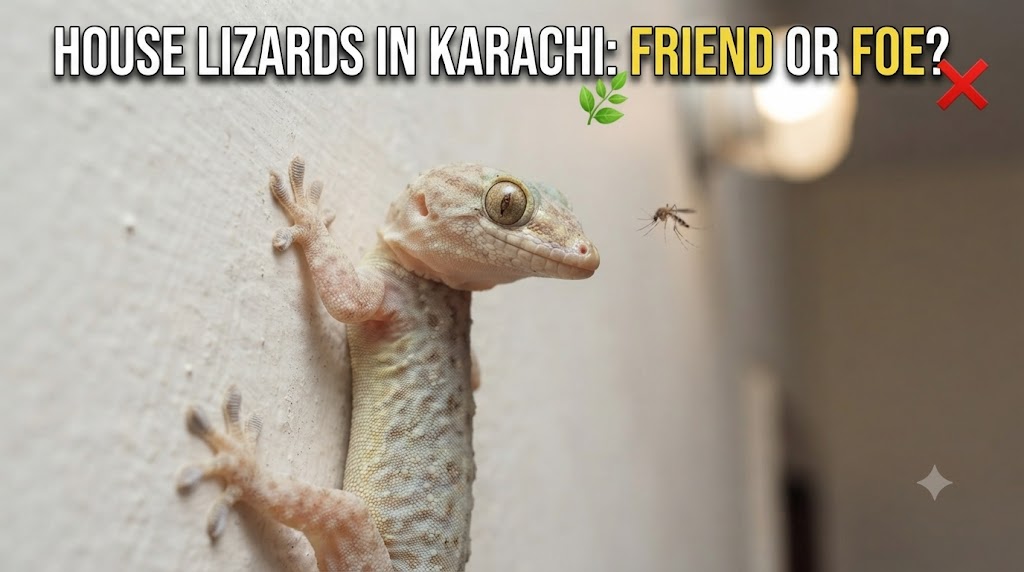 House Lizards (Geckos) in Karachi Homes: Are They Pests or Pest Control Allies