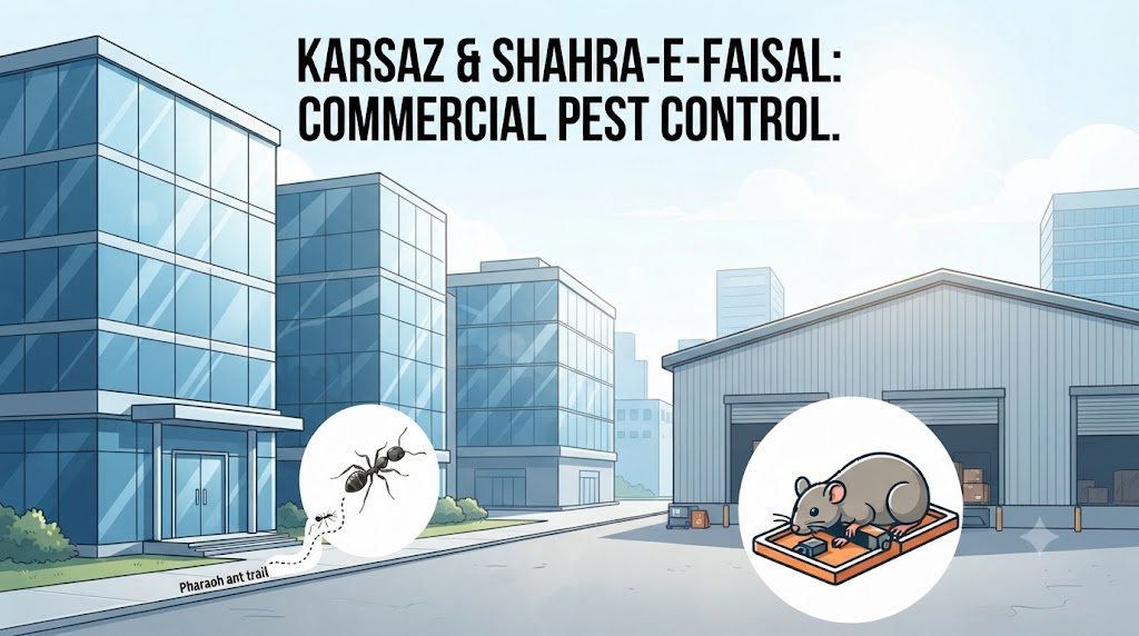 Karsaz and Shahra-e-Faisal Commercial Pest Control: Protecting Offices and Warehouses