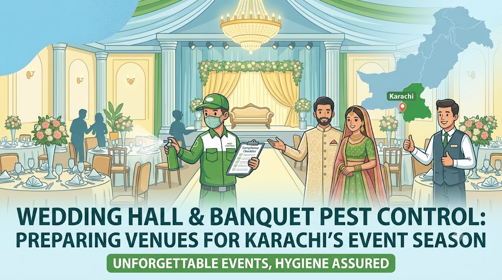 Wedding Hall and Banquet Pest Control: Preparing Venues for Karachi’s Event Season