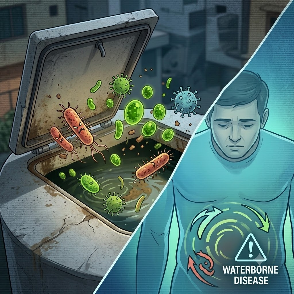 Health Risks of Dirty Water Tanks in Karachi: Bacteria, Algae and Waterborne Diseases