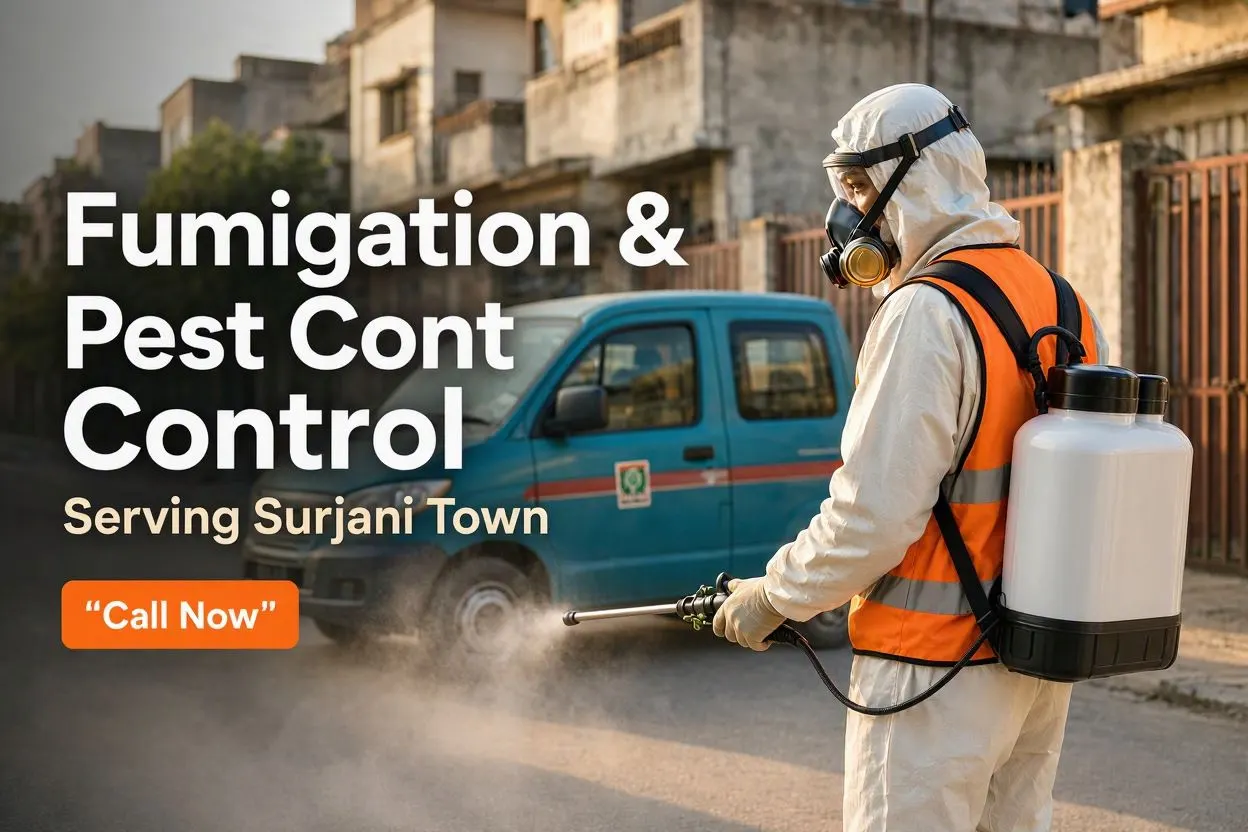 Accurate Fumigation technician at work in Surjani Town, Karachi